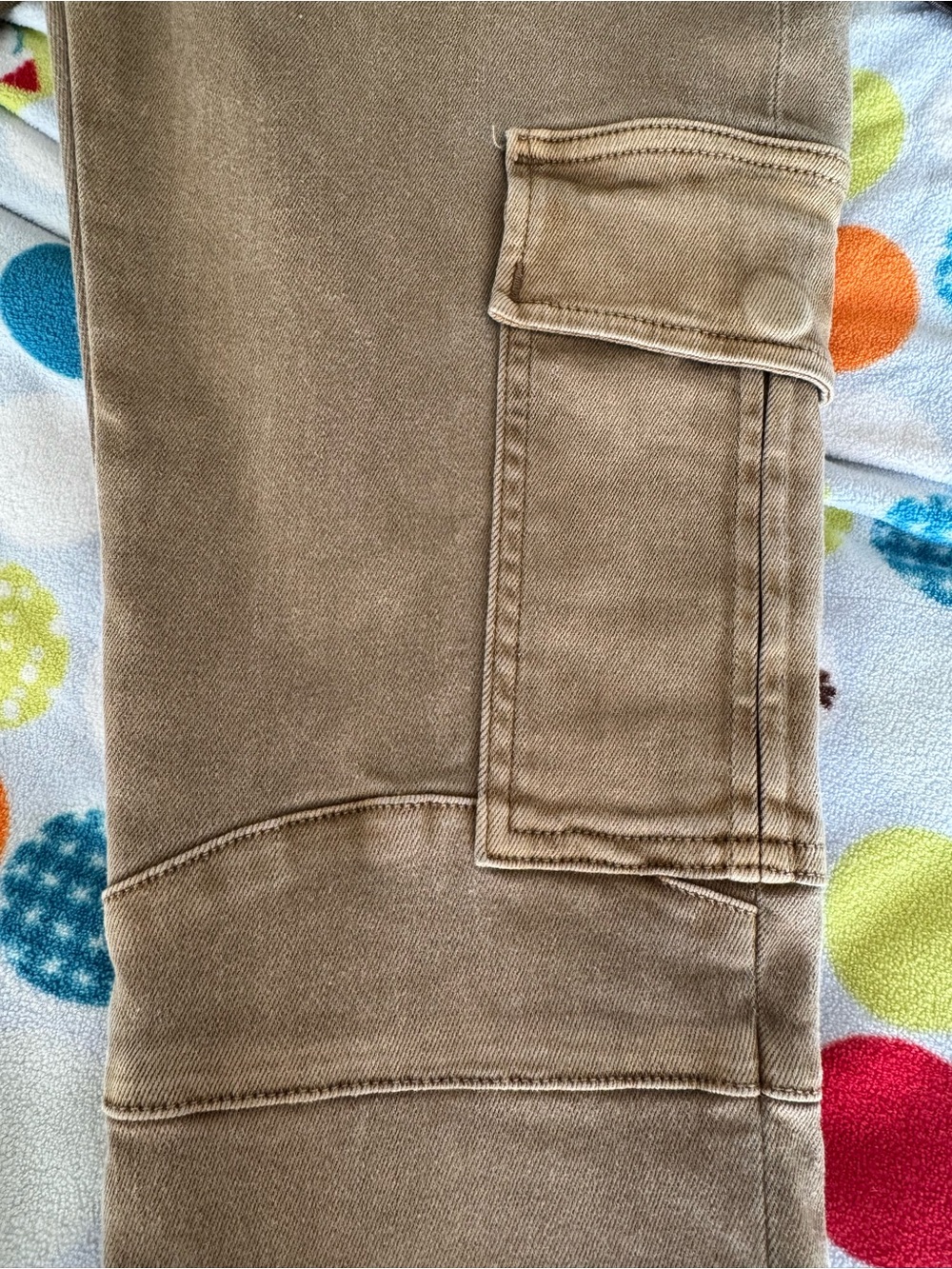 Hudson Colby Ankle Moto Cargo Jeans - Toasted Khaki Camel Size 25 - Picture 5 of 9